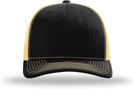 Richardson 112 Trucker Hat - Premium Adjustable Snapback Hat - Structured Six Panel Richardson Blank Caps