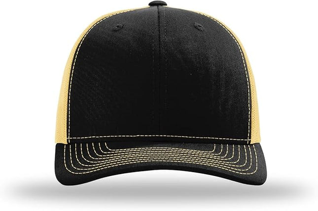 Richardson 112 Trucker Hat - Premium Adjustable Snapback Hat - Structured Six Panel Richardson Blank Caps
