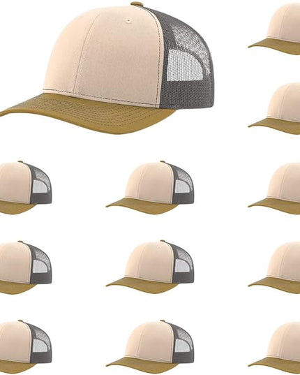 Richardson 112 Classic Six-Panel Adjustable Snapback Trucker Cap | Bulk Packs Available