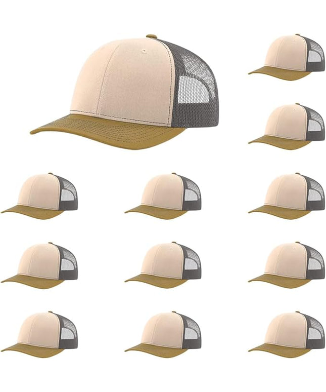Richardson 112 Classic Six-Panel Adjustable Snapback Trucker Cap | Bulk Packs Available