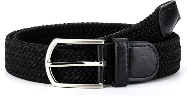 Braided Canvas Woven Elastic Stretch Belts for Men/Women/Junior with Multicolored