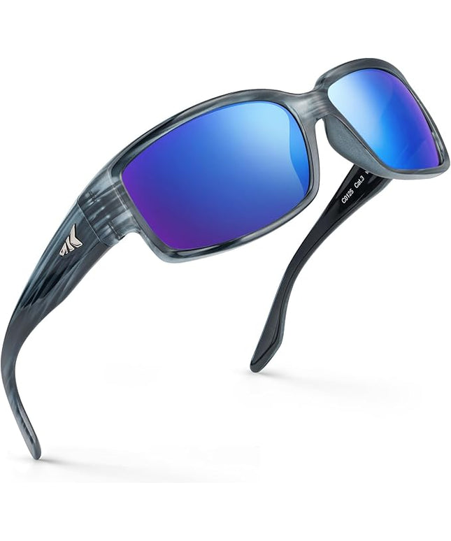 KastKing Skidaway Polarized Sport Sunglasses for Men and Women,Ideal for Driving Fishing Cycling and Running,UV Protection