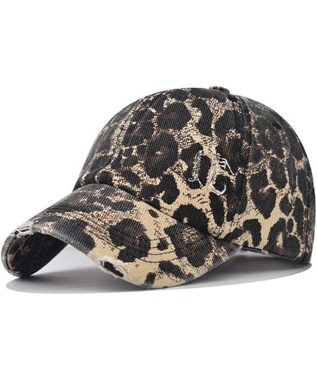 Classic Vintage Distressed Baseball Cap, Washed Cotton, Adjustable Fit
