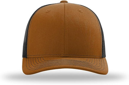 Richardson 112 Trucker Hat - Premium Adjustable Snapback Hat - Structured Six Panel Richardson Blank Caps