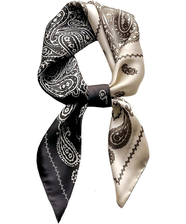 Head Bandanas Scarf for Women Silk Satin Hair Scarf Lightweight Vintage Fashion Square Neck Scarves Gift