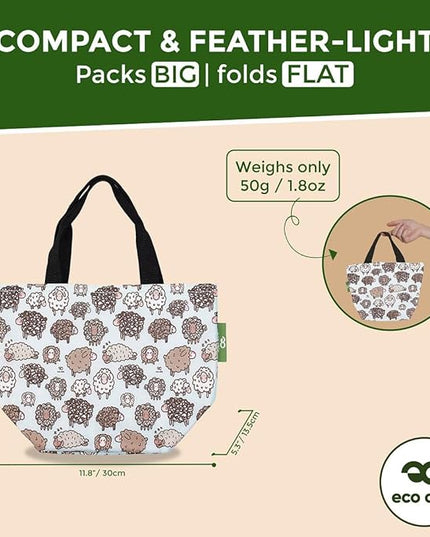 ECO CHIC Insulated Lunch Bag - Waterproof, Reusable Office Lunch Tote Bag for Women & Men - Durable Cooler in Cute Colorful Designs - Ideal for daily lunching