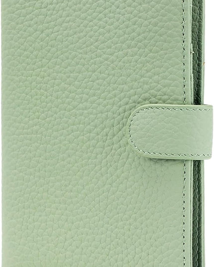 RFID Slim Passport Holder for Women, Compact Leather Passport Wallet with Card Holders SIM Slots,Zippered Coins Pocket and Cash Compartment Travel Passport Cover Case, Light Green