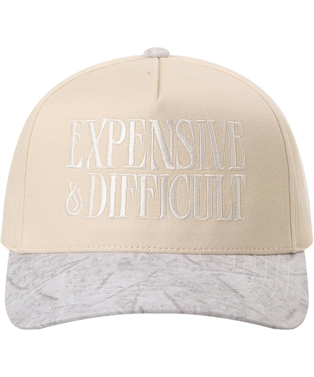 MIRMARU Two-Tone Vintage Canvas Trucker Hats for Men & Women, Adjustable Size Baseball Caps with Trendy Embroidered Design
