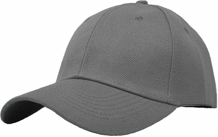 Glory Max Plain Baseball Cap Hook & Loop Strap Adjustable Solid Blank Curved Visor Hat