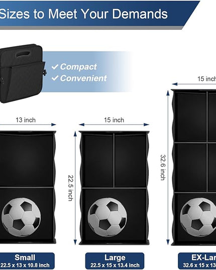 Femuar Car Trunk Organizer, Trunk Storage Organizer with 72L Large Capacity Waterproof Collapsible and 11 Pockets, Trunk Organizer for Suv/Jeep/Sedan, Large Size, Black