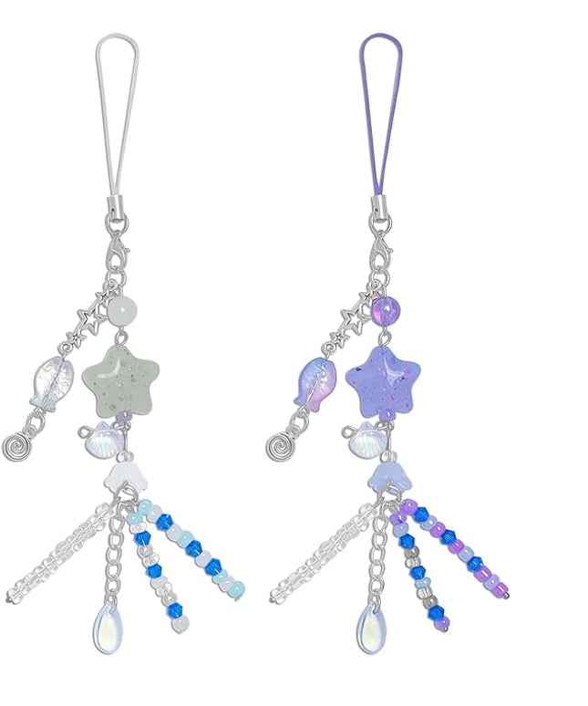 1-4PCS Cute Phone Charms Aesthetic Y2K Cell Phone Charms Strap Pink Strawberry Butterfly Star PhoneCharm Y2K Accessories for Bag Keychain Airpods Camera Pendants Decor
