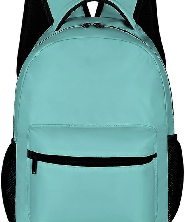 Fashion Pale Cyan Backpack Lightweight Large Capacity Laptop Daybag for Travel Work