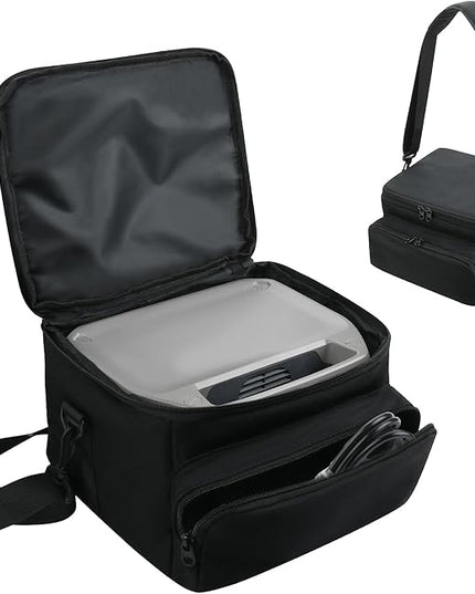 Cosmos Portable Power Station Carrying Case Bag Compatible with Eco-flow River 2/3-256Wh Generator Protective Shoulder Storage Bag Cover with Pocket for Outdoor Travel Camping Charging Accessories