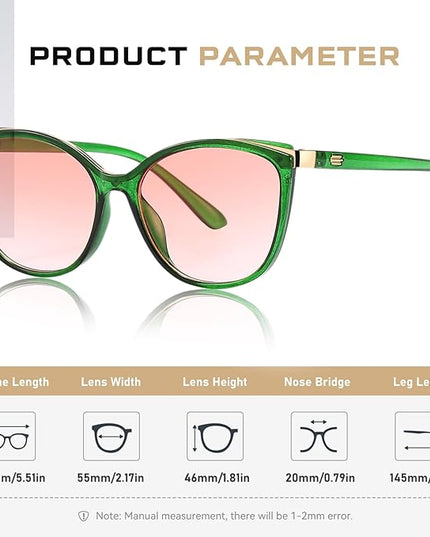 Trendy Cat Eye Sunglasses for Women Fashion Cateye UV400 Protection Glasses CL22017