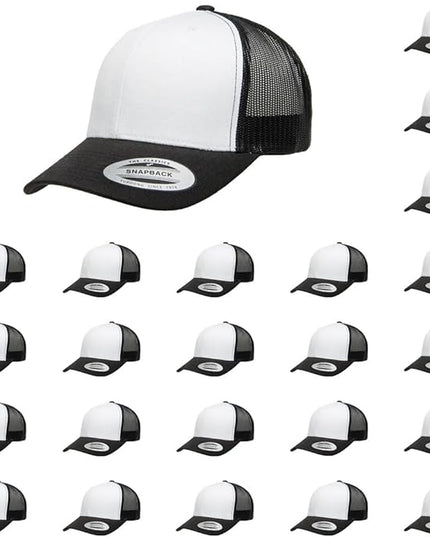 Yupoong Classic Premium Mesh 6 Panel Retro Trucker Cap | Mid Profile Snapback | OSFA | Bulk Pack Available