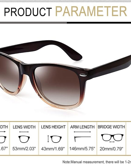 Joopin Square Sunglasses Polarized UV Protection Trendy Designer Sun Glasses Men Women
