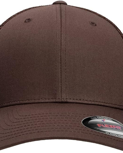 Flexfit 6511 Fitted Mid-Profile Stretchable Mesh Panels Trucker Cap | Bulk Pack Available
