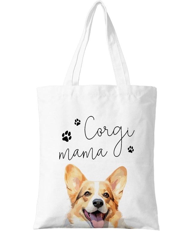 Dog Mama Canvas Tote Bag for Women, Dogs Lover Gift for Dog Mom, Birthday Christmas Cute Rottweiler Gifts For Women.