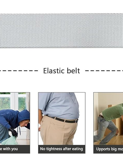 DOOPAI Stretch Canvas Belt for Men, Adjustable Elastic Holeless Web Belt for Casual, Golf, and Work, with Bottle Opener
