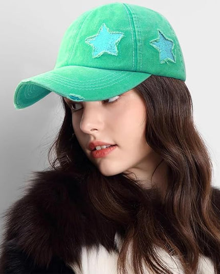 YeeHeen Ponytail Baseball Cap for Women High Messy Bun Caps Washed Cotton Hats