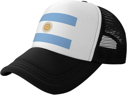Cute Flag Baseball Cap for Men Women Mesh Trucker Hat Adjustable Patriotic Snapback Baseball Hat for Sports Running