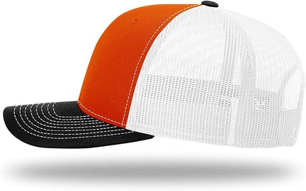 Richardson 112 Trucker Hat - Premium Adjustable Snapback Hat - Structured Six Panel Richardson Blank Caps
