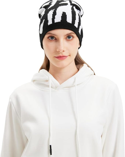 Y2K Beanie for Men Women Knitted Hat Winter Cap Star Design Warm Casual Skullies Cold Weather Knit Outdoor