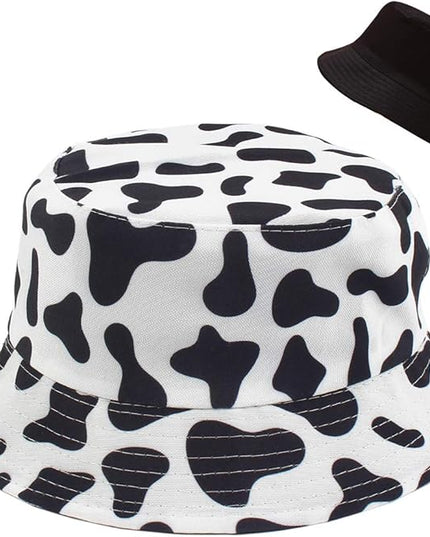 Malaxlx Unisex Bucket Hat Beach Sun Hat Aesthetic Fishing Hat for Men Women Teens, Reversible Double-Side-Wear
