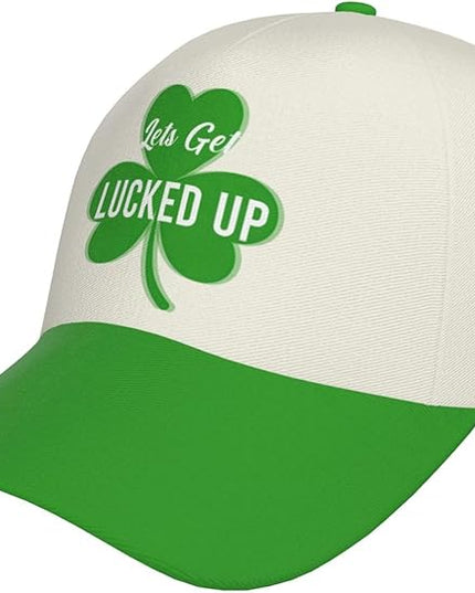 St. Patrick's Day Baseball Cap for Men Women Flower Print Sport Outdoor Travel Trucker Hat Sun Protection Dad Hats