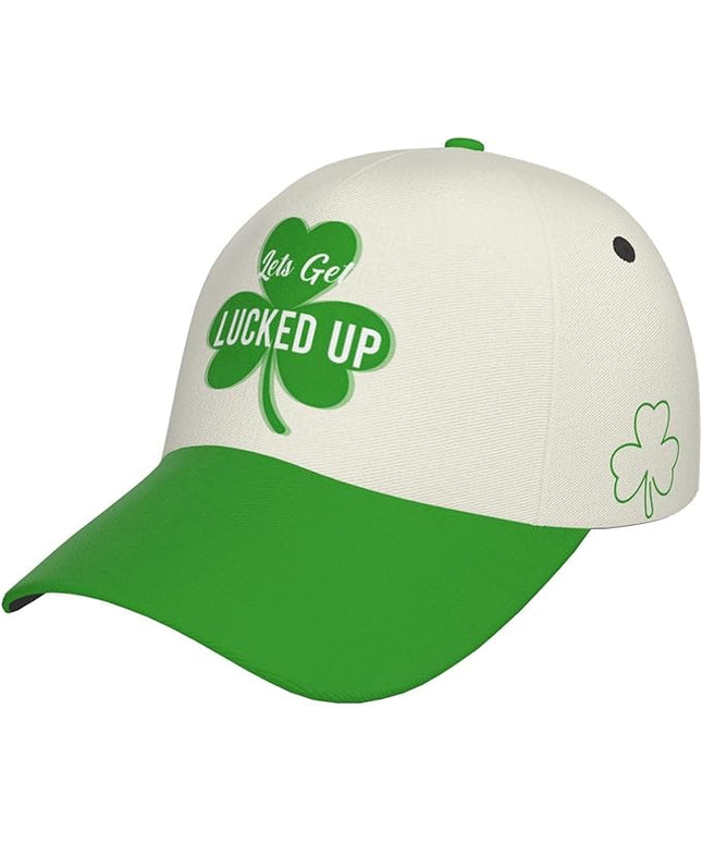 St. Patrick's Day Baseball Cap for Men Women Flower Print Sport Outdoor Travel Trucker Hat Sun Protection Dad Hats