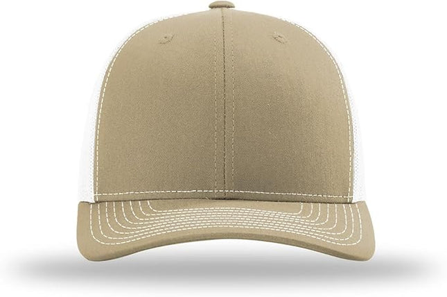 Richardson 112 Trucker Hat - Premium Adjustable Snapback Hat - Structured Six Panel Richardson Blank Caps