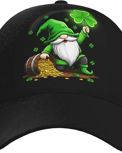St. Patrick's Day Lucky Shamrock Hat Adjustable Irish Green Clover Baseball Cap Trucker Hat for Men Women