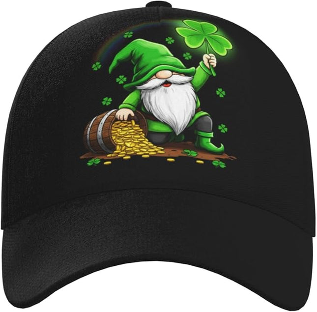 St. Patrick's Day Lucky Shamrock Hat Adjustable Irish Green Clover Baseball Cap Trucker Hat for Men Women