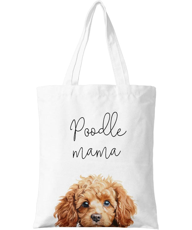 Dog Mama Canvas Tote Bag for Women, Dogs Lover Gift for Dog Mom, Birthday Christmas Cute Rottweiler Gifts For Women.
