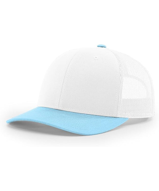 Richardson 112 Trucker Hat - Premium Adjustable Snapback Hat - Structured Six Panel Richardson Blank Caps
