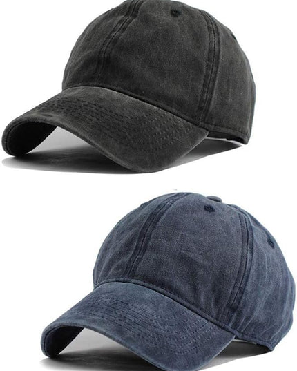 HH HOFNEN Men Women Washed Distressed Twill Cotton Baseball Cap Vintage Adjustable Dad Hat
