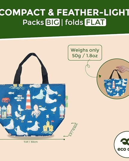 ECO CHIC Insulated Lunch Bag - Waterproof, Reusable Office Lunch Tote Bag for Women & Men - Durable Cooler in Cute Colorful Designs - Ideal for daily lunching