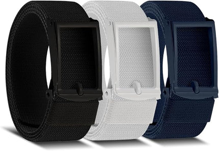 DOOPAI Stretch Canvas Belt for Men, Adjustable Elastic Holeless Web Belt for Casual, Golf, and Work, with Bottle Opener