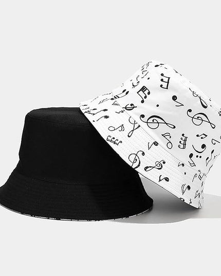 Mashiaoyi Unisex Print Double-Side-Wear Reversible Bucket Hat