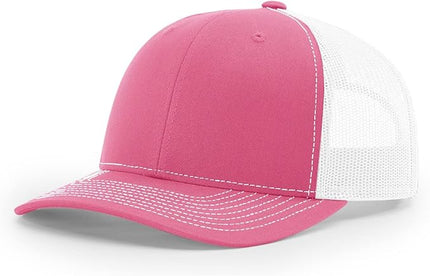 Richardson 112 Trucker Hat - Premium Adjustable Snapback Hat - Structured Six Panel Richardson Blank Caps