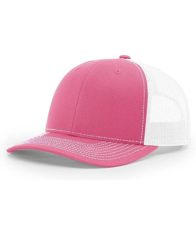 Richardson 112 Trucker Hat - Premium Adjustable Snapback Hat - Structured Six Panel Richardson Blank Caps