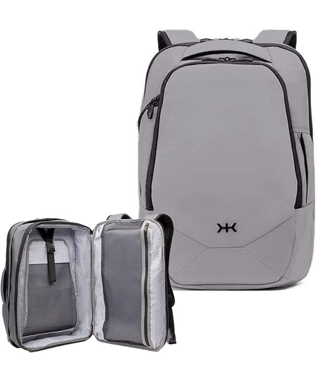 Knack Small Series 2 Laptop Backpack Fits up to 16 Inch Laptops - Knack Bags Carry-On Backpack, TSA Approved, Expandable Travel Backpacks With 2 Day Outfit Capacity, Alloy Gray