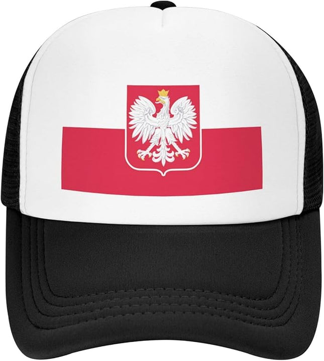 Cute Flag Baseball Cap for Men Women Mesh Trucker Hat Adjustable Patriotic Snapback Baseball Hat for Sports Running