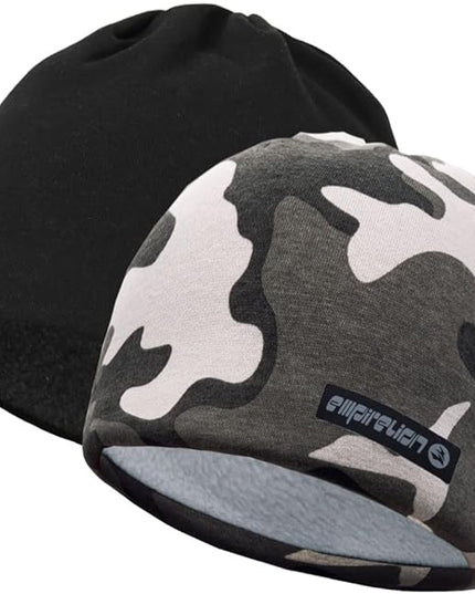 EMPIRELION Softshell Winter Fleece Lined Beanie Hats, 9" Running Skull Cap Thermal Tactical Watch Cap Men Women