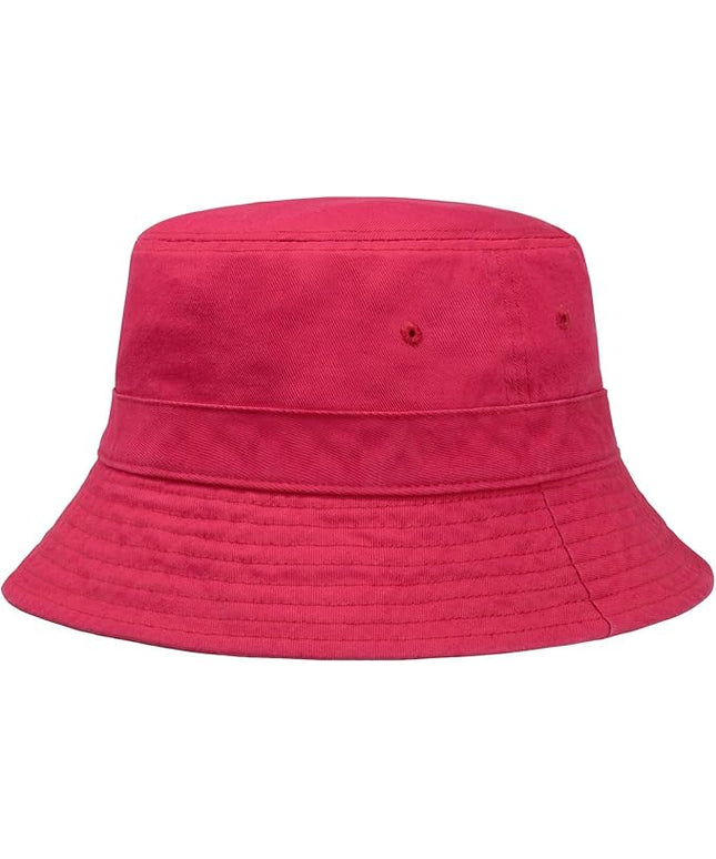 Hot Summer Bucket Hat - Trendy Cotton Sun Hat for Beach, Golf, Fishing - Fun Outdoor Vacation Boonie for Men and Women
