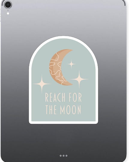 (3PCS) Reach for The Moon Stars Sticker for Phone Tablet Laptop Car Truck Window | 3" Sticker