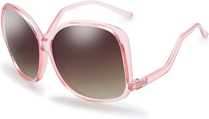 The Fresh Women's Oversized Square Jackie O Cat Eye Hybrid Butterfly Fashion Sunglasses - Exquisite Packaging
