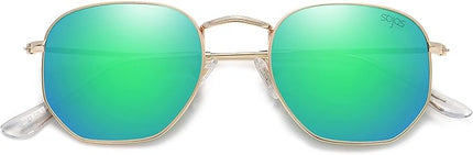 SOJOS Square Polarized Sunglasses for Women Men Small Hexagonal Polygon Shades SJ1072