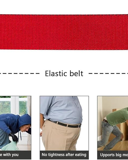 DOOPAI Stretch Canvas Belt for Men, Adjustable Elastic Holeless Web Belt for Casual, Golf, and Work, with Bottle Opener