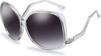 The Fresh Women's Oversized Square Jackie O Cat Eye Hybrid Butterfly Fashion Sunglasses - Exquisite Packaging